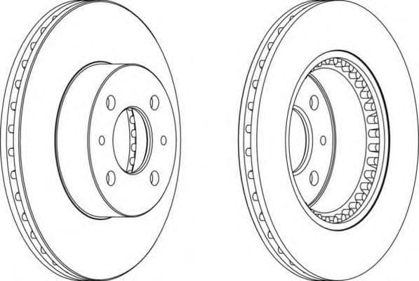 DDF1006 Ferodo Гальмівний диск