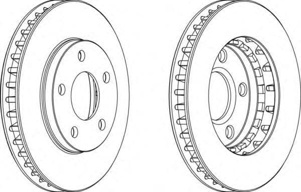 DDF1030 Ferodo Гальмівний диск