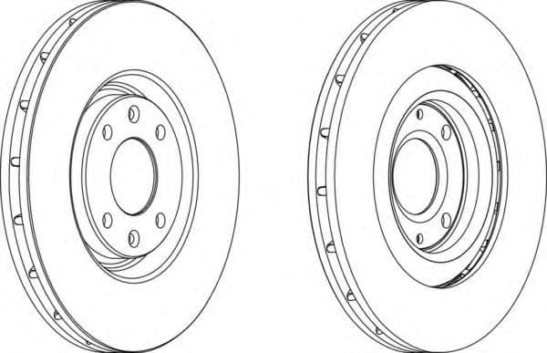 DDF1065 Ferodo Тормозной диск