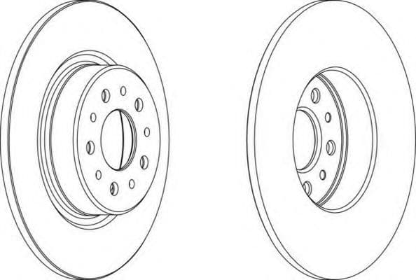 DDF1138 Ferodo Тормозной диск