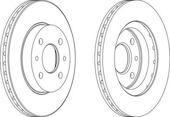DDF1142 Ferodo Тормозной диск