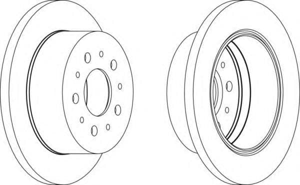 DDF1145 Ferodo Тормозной диск