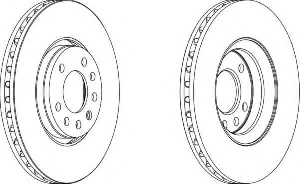 DDF1215 Ferodo Тормозной диск