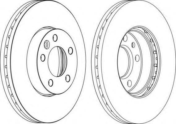 DDF1253C-1 Ferodo Гальмівний диск