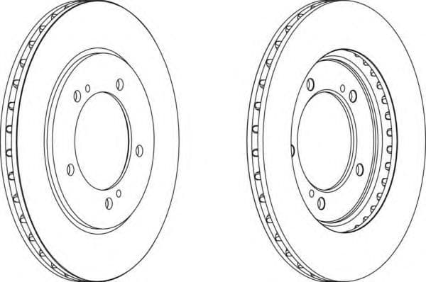 DDF1282 Ferodo Тормозной диск
