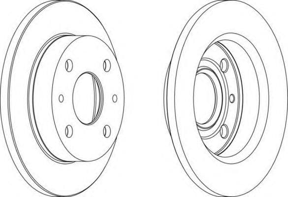 DDF1302 Ferodo Гальмівний диск