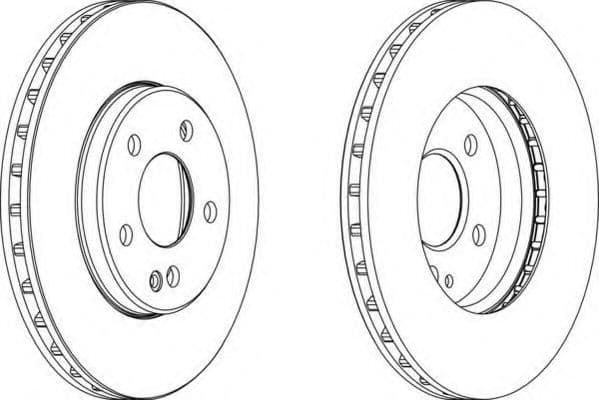 DDF1316 Ferodo Тормозной диск