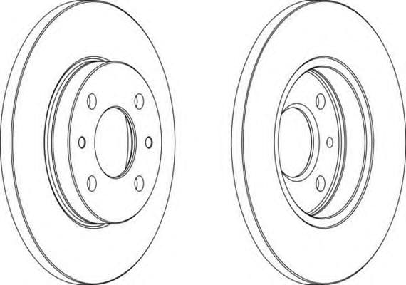 DDF125 Ferodo Гальмівний диск