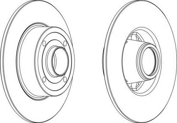 DDF1369C-1 Ferodo Тормозной диск