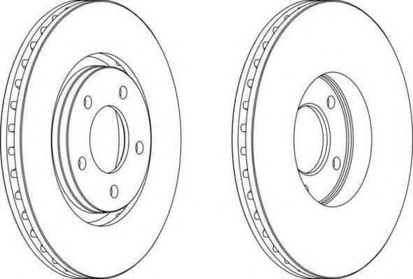 DDF1372 Ferodo Гальмівний диск
