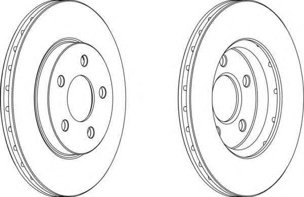 DDF1376 Ferodo Гальмівний диск