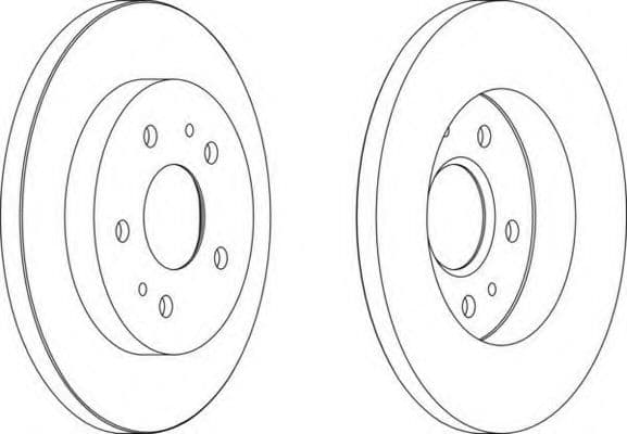 DDF1387 Ferodo Тормозной диск