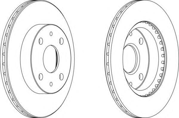 DDF1394 Ferodo Гальмівний диск