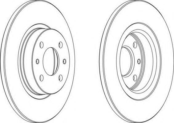 DDF141 Ferodo Тормозной диск