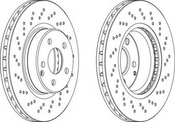 DDF1427 Ferodo Тормозной диск для Mercedes SL-Class