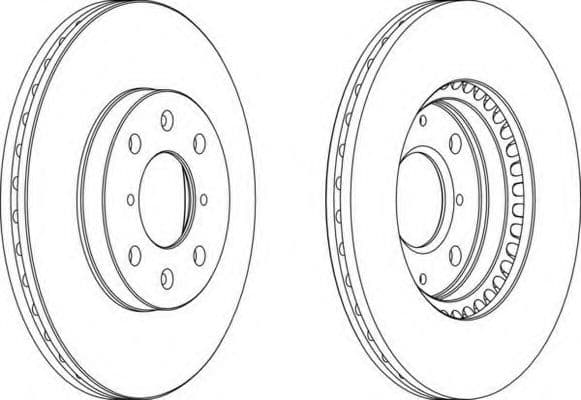 DDF1520 Ferodo Тормозной диск