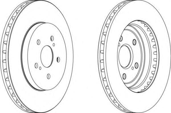 DDF1544 Ferodo Гальмівний диск