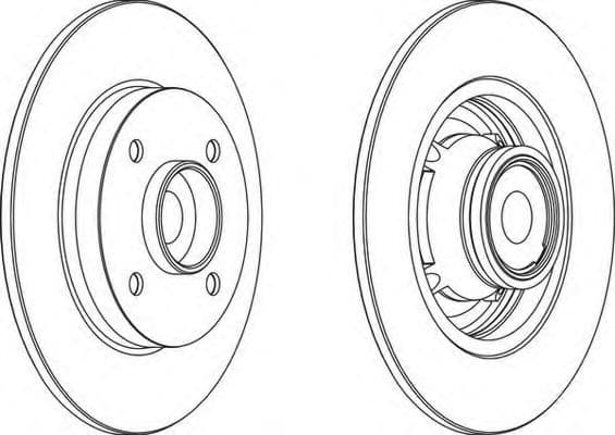 DDF1560-1 Ferodo Тормозной диск