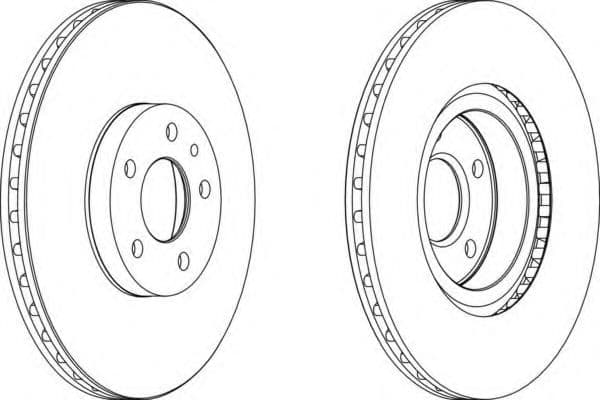 DDF156 Ferodo Тормозной диск