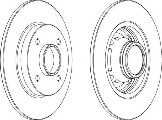 DDF1564C-1 Ferodo Тормозной диск