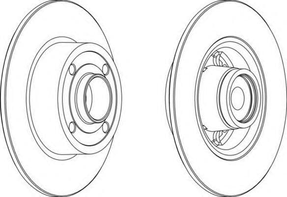 DDF1571-1 Ferodo Гальмівний диск