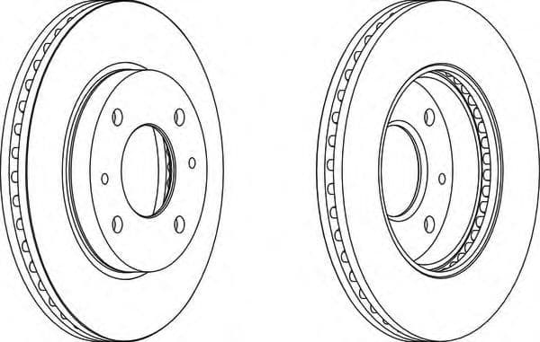 DDF1577 Ferodo Тормозной диск