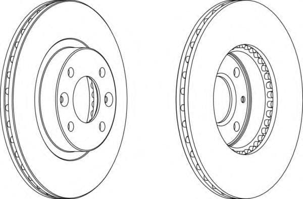 DDF159 Ferodo Гальмівний диск