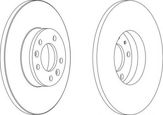DDF1602 Ferodo Гальмівний диск