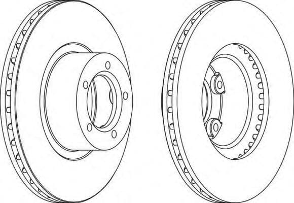 DDF162-1 Ferodo Гальмівний диск