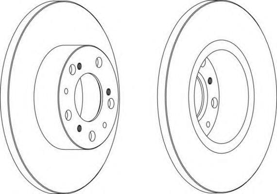 DDF069 Ferodo Тормозной диск