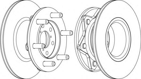 DDF089-1 Ferodo Гальмівний диск для Iveco Daily II
