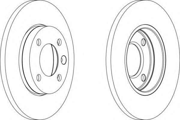 DDF103-1 Ferodo Тормозной диск