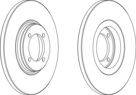 DDF115-1 Ferodo Тормозной диск