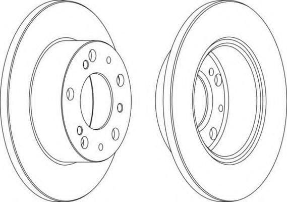 DDF117-1 Ferodo Тормозной диск