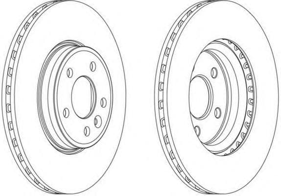 DDF1663C Ferodo Тормозной диск