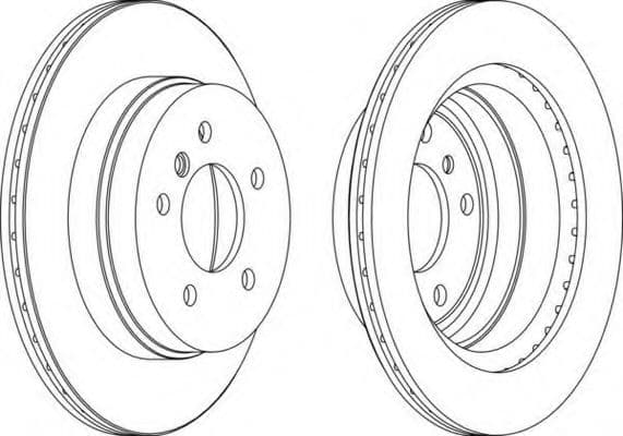 DDF1697 Ferodo Гальмівний диск