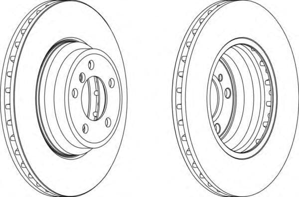 DDF1701C-1 Ferodo Тормозной диск