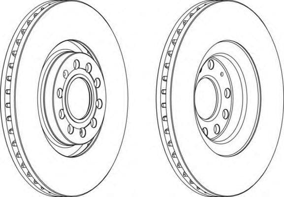 DDF1705 Ferodo Тормозной диск