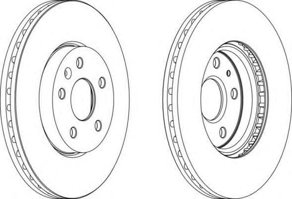 DDF1722C-1 Ferodo Тормозной диск