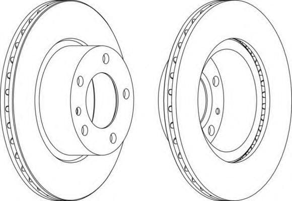 DDF173-1 Ferodo Гальмівний диск для BMW 5 Series