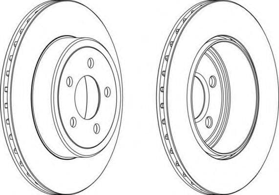 DDF1766C-1 Ferodo Тормозной диск