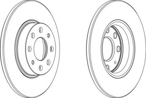DDF1784 Ferodo Тормозной диск