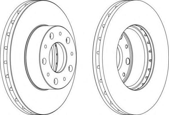 DDF1800 Ferodo Гальмівний диск