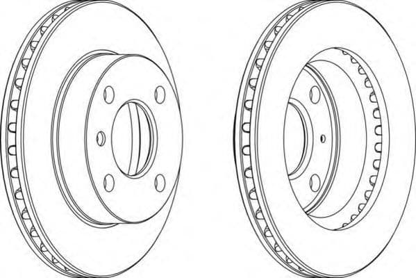 DDF183 Ferodo Тормозной диск