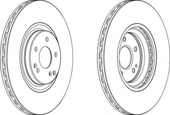 DDF1856C-1 Ferodo Тормозной диск
