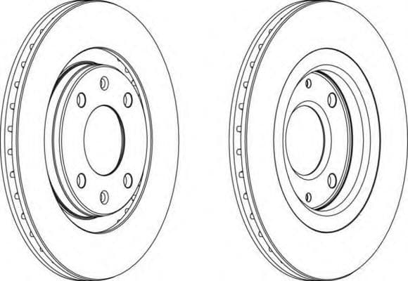 DDF192-1 Ferodo Гальмівний диск