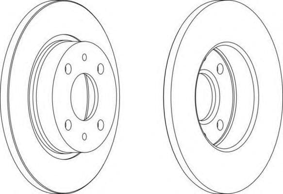 DDF215 Ferodo Тормозной диск