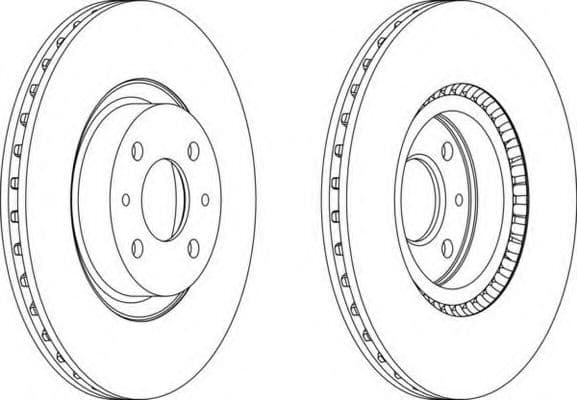DDF220 Ferodo Тормозной диск