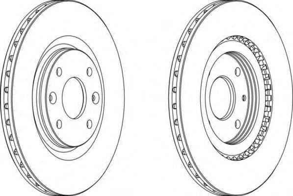 DDF251 Ferodo Гальмівний диск для Renault 21