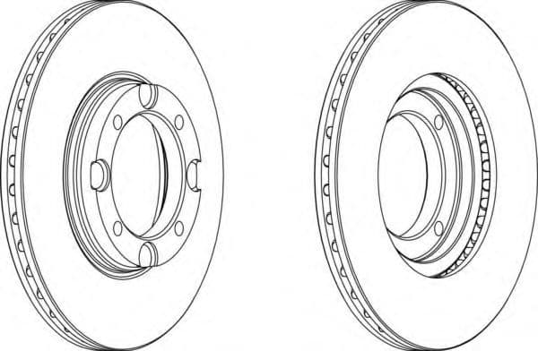 DDF389 Ferodo Тормозной диск